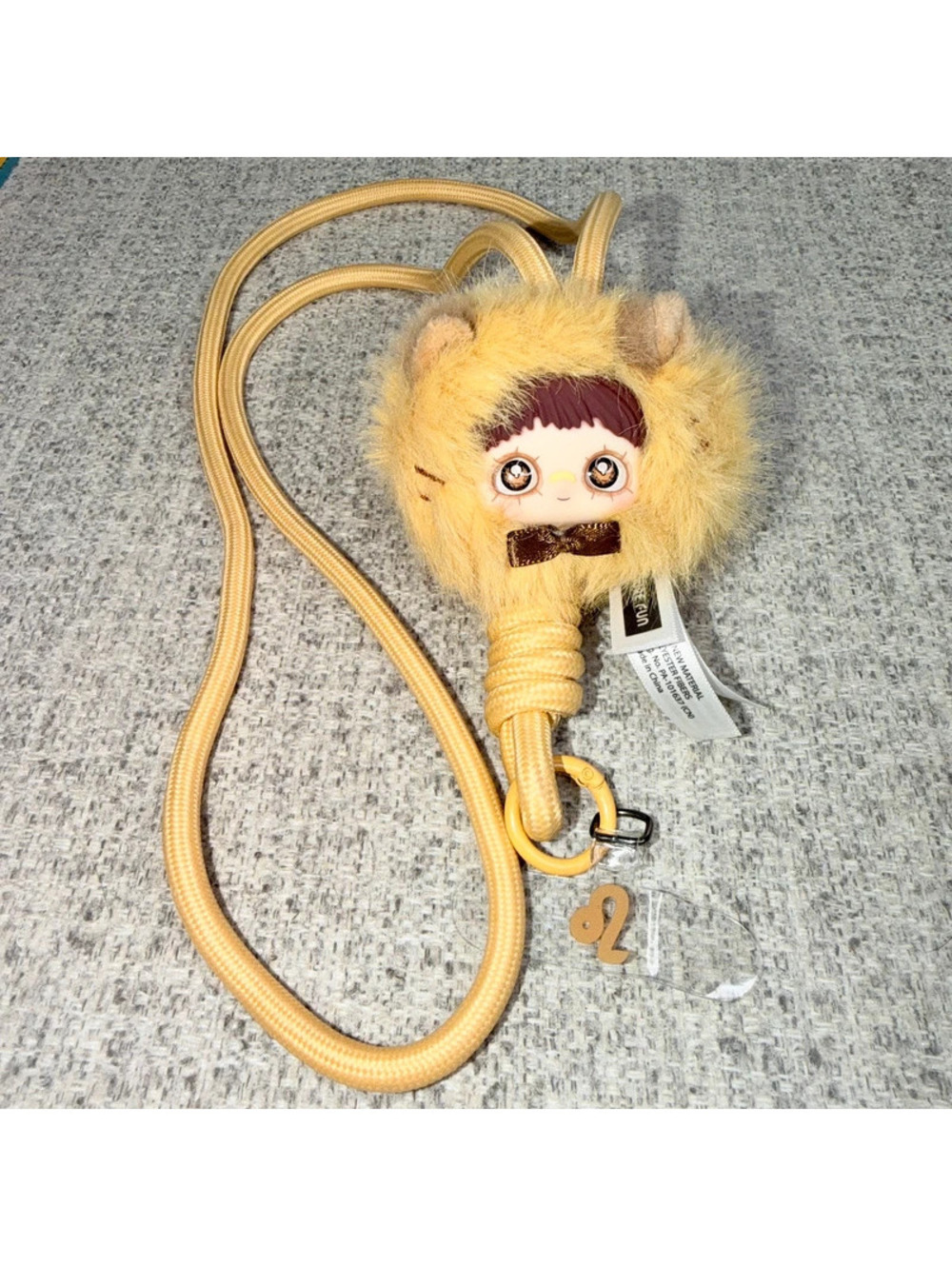 MayMei Horoscope Stories Leo Plush Phone Lanyard Zodiac Lion Charm Strap Kawaii